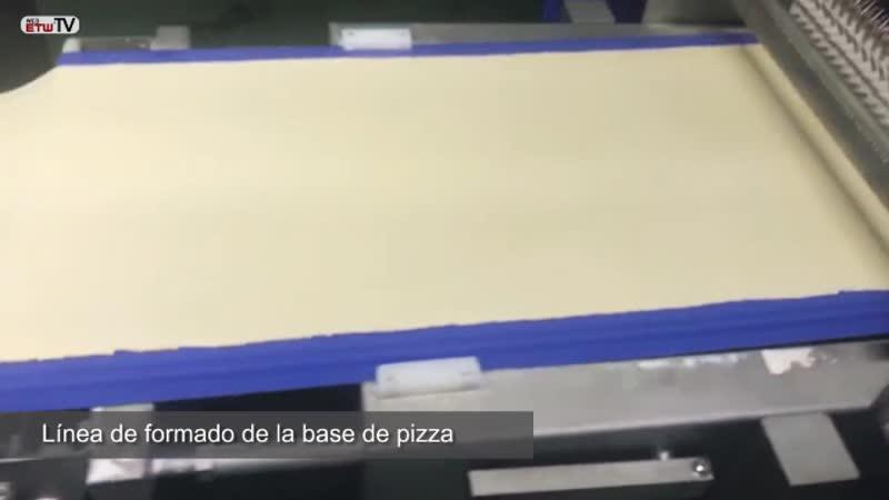 Línea de producción de pizza