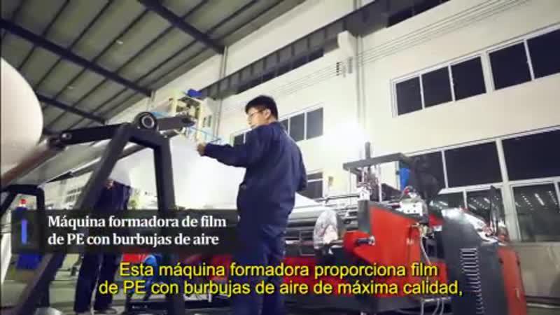 Máquina Formadora de film de PE con Burbujas de Aire