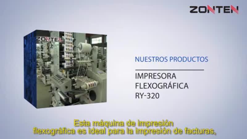 Máquina impresora flexográfica de etiquetas autoadhesivas