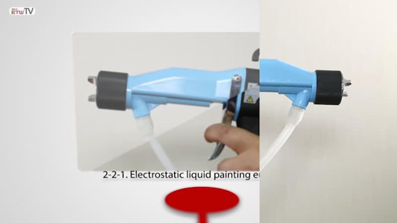 Equipo de pintado electrostático líquido