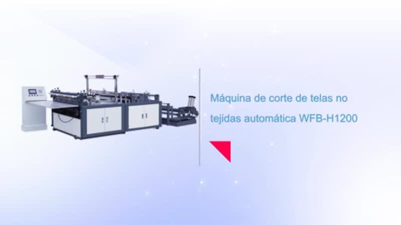 Máquina de corte de telas no tejidas automática WFB-H1200