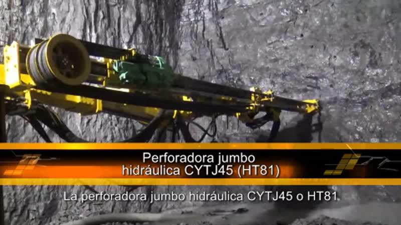 Perforadora jumbo hidráulica, para túneles