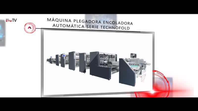 Máquina Plegadora Encoladora Automática Serie MEGAFOLD