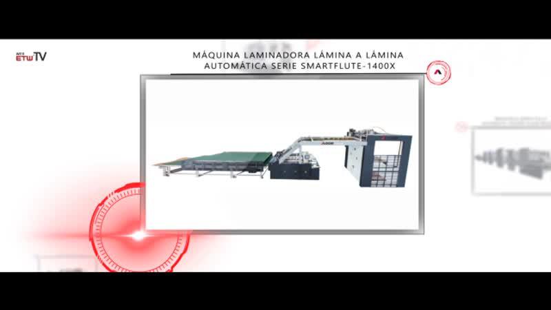 Máquina Laminadora Lámina a Lámina Automática Serie SmartFlute-1400X