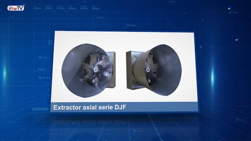 Extractor axial de pared, serie DJF